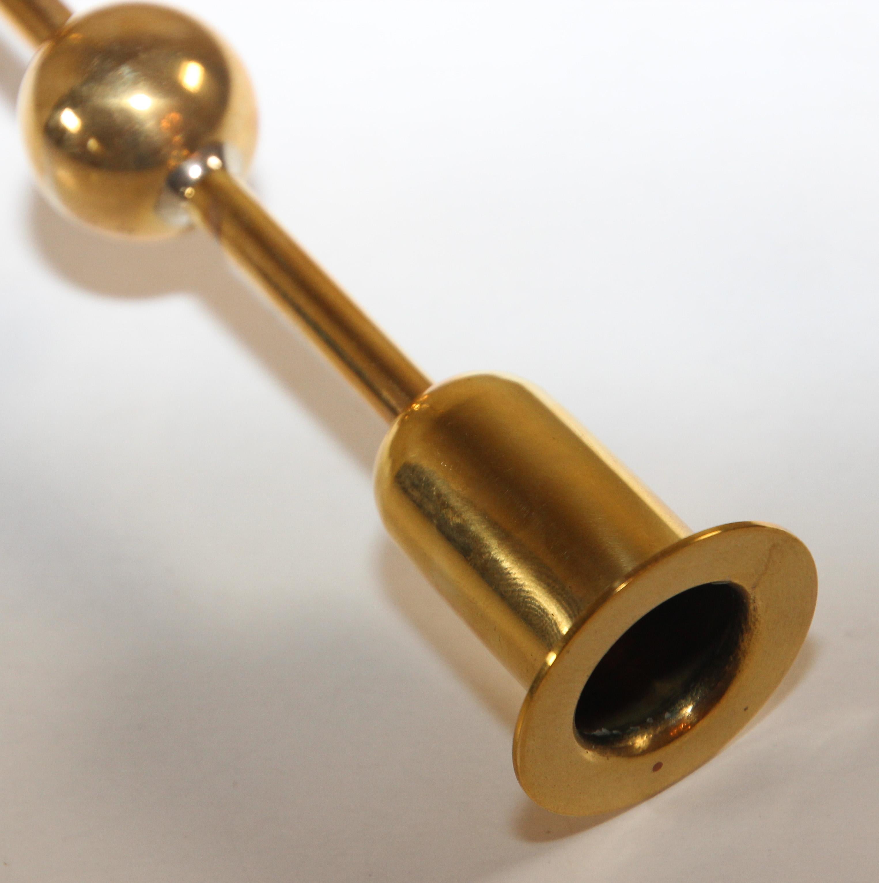 Polished Brass Candle Holder by Estrid Ericson for Svenskt Tenn Sweden 2
