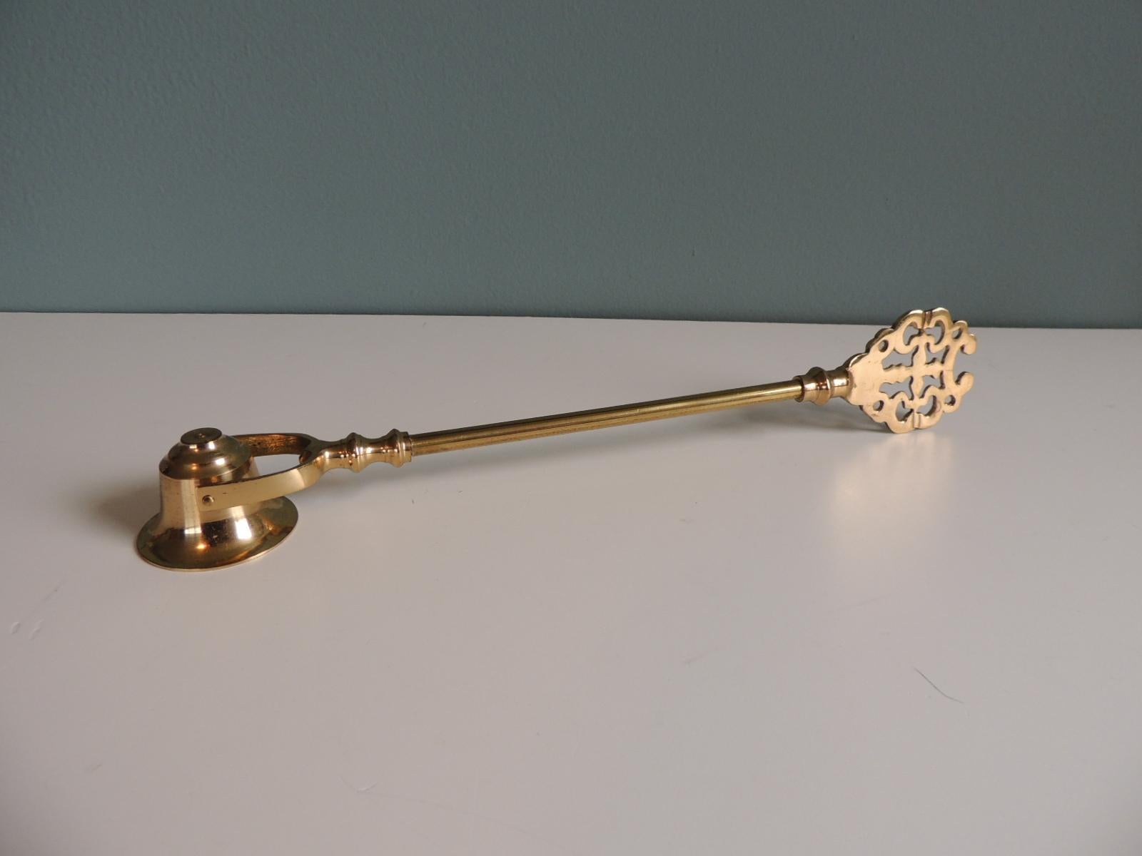 European Polished Brass Celtic Style Candle Snuffer