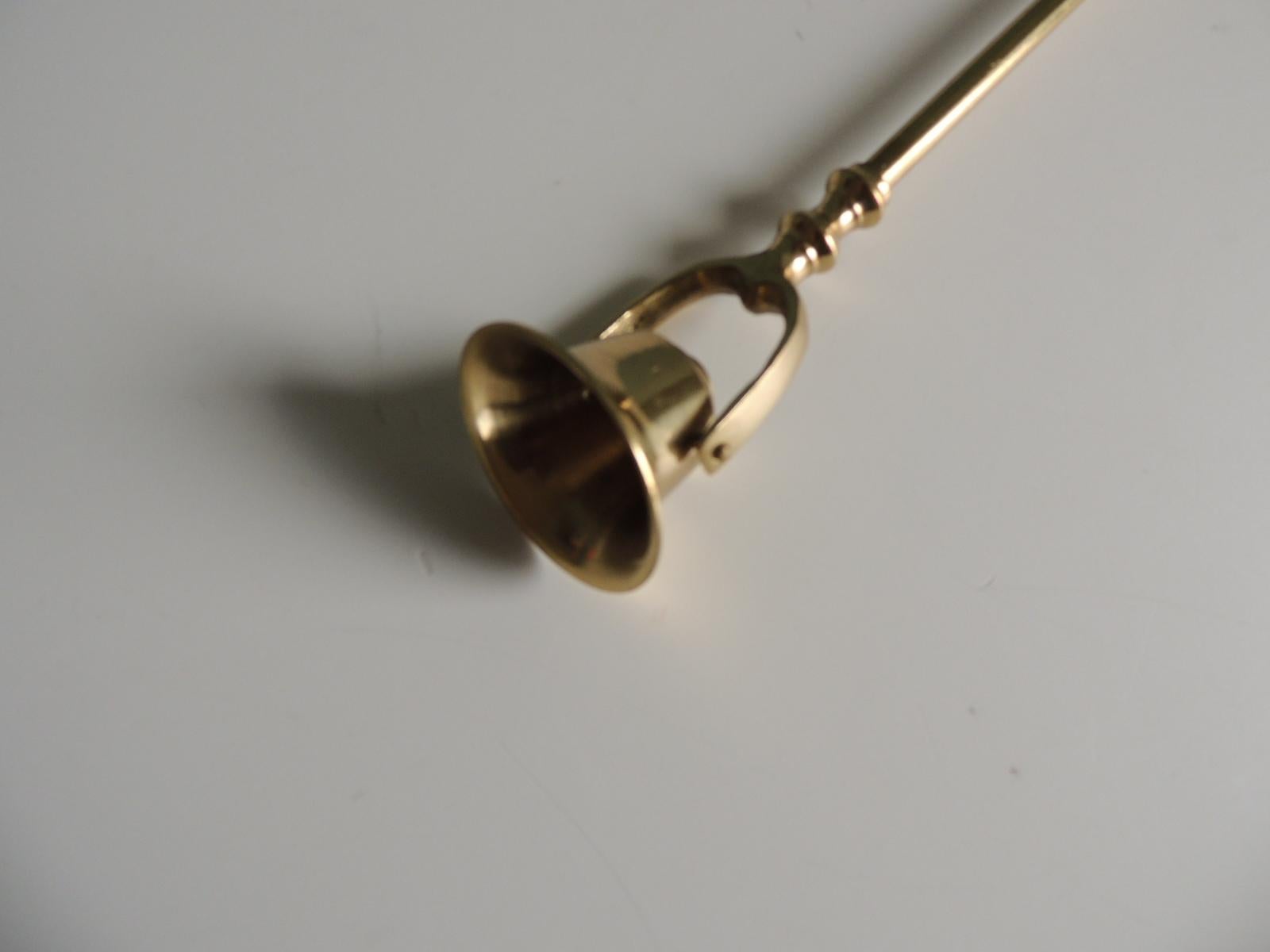 Contemporary Polished Brass Celtic Style Candle Snuffer