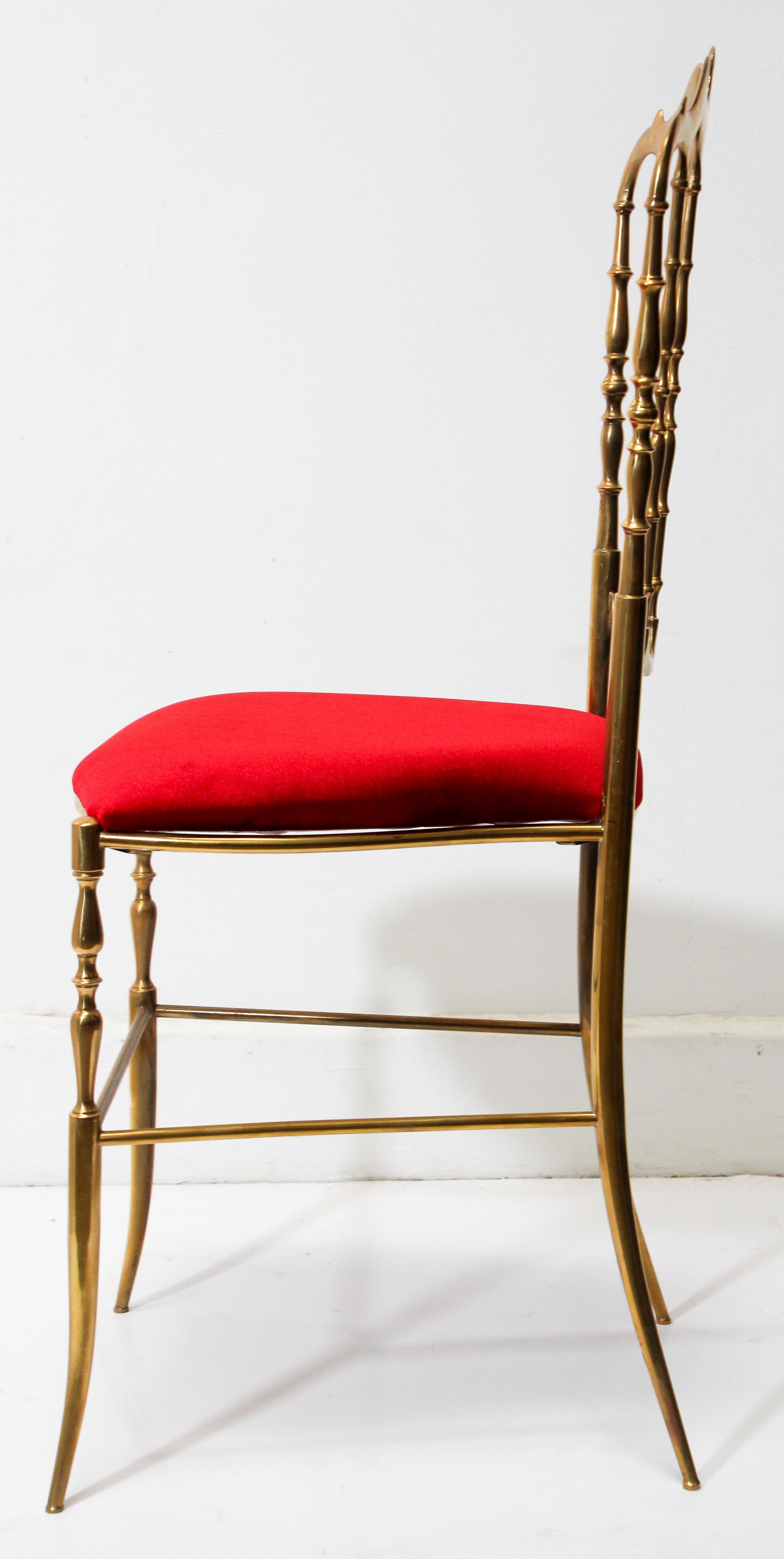 Chiavari Chair, Polished Brass Italy, 1960s For Sale 3