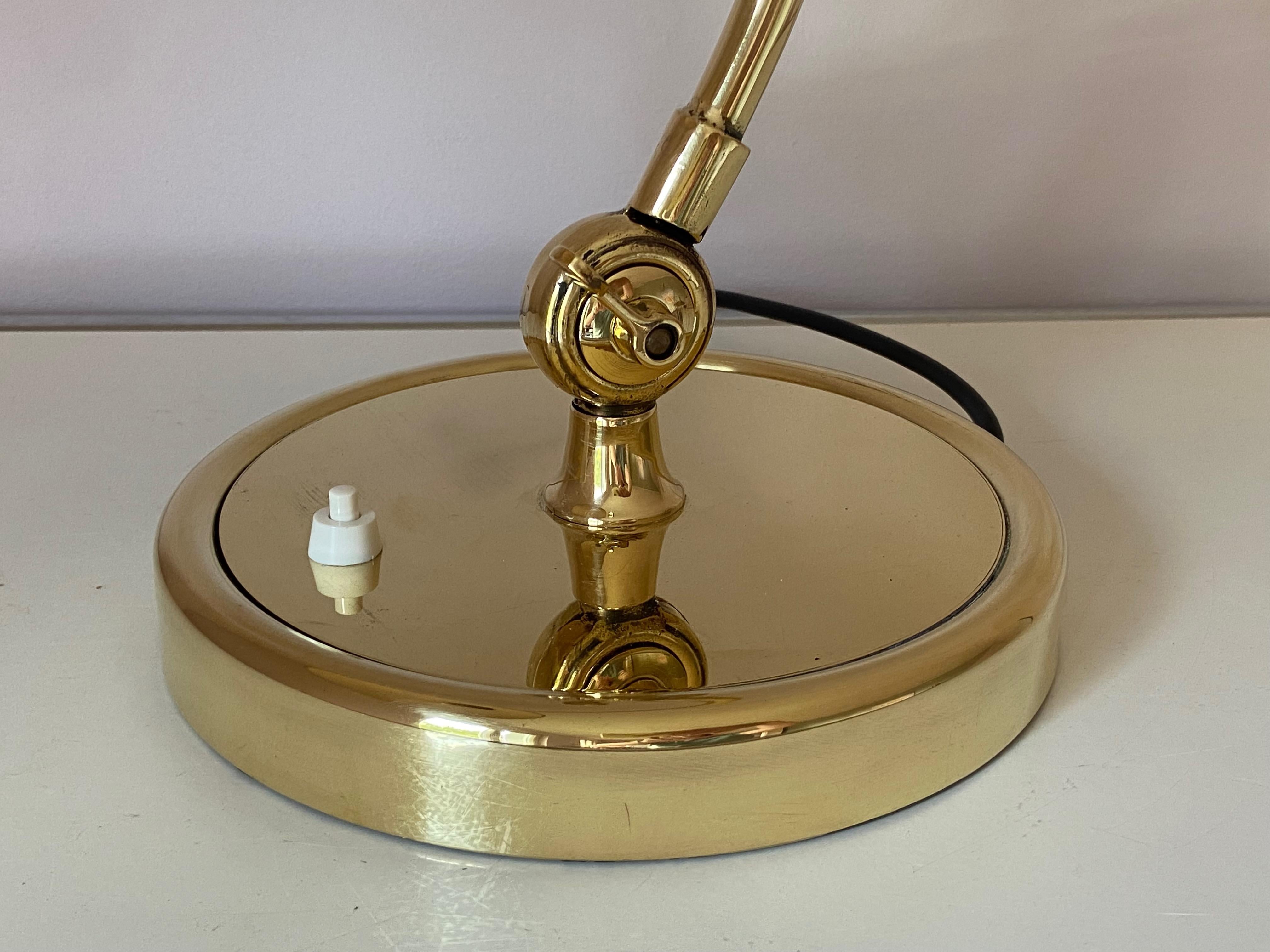 20th Century Polished Brass Christian Dell Table Lamp 6631 Desk Lamp by Kaiser Idell, Germany For Sale