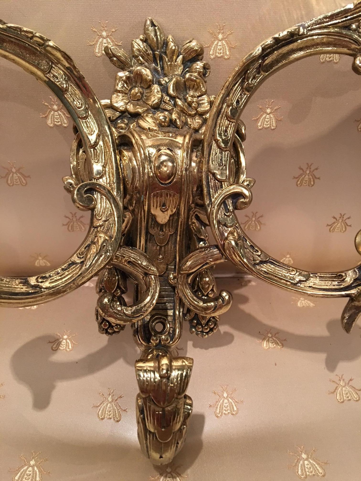 Polished Brass Coat Hook French Art Nouveau, 19th Century In Good Condition In Savannah, GA