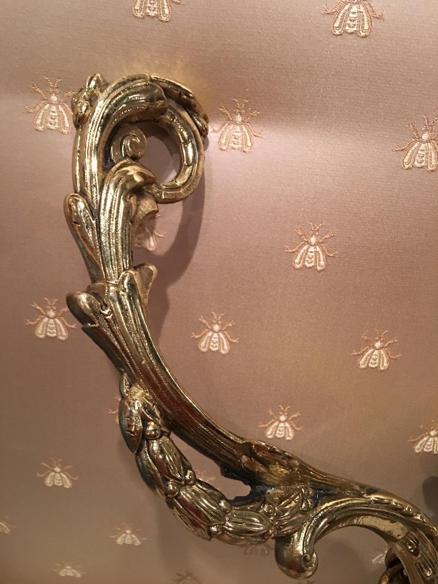 Polished Brass Coat Hook French Art Nouveau, 19th Century 1