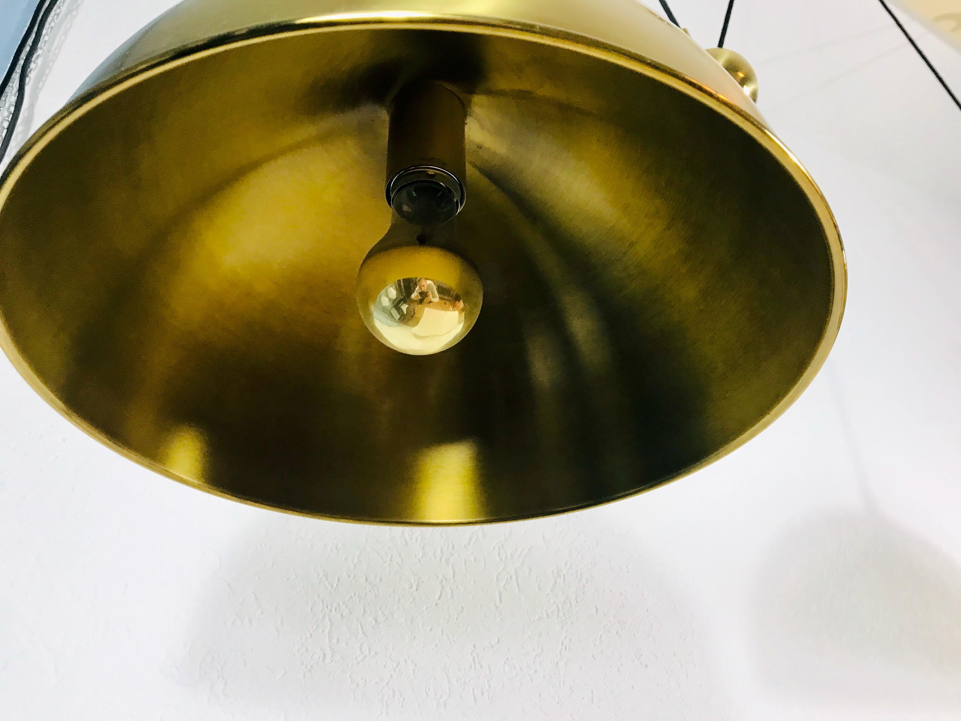 Polished Brass Counter Balance Pendants by Florian Schulz, 1970s, Germany 2