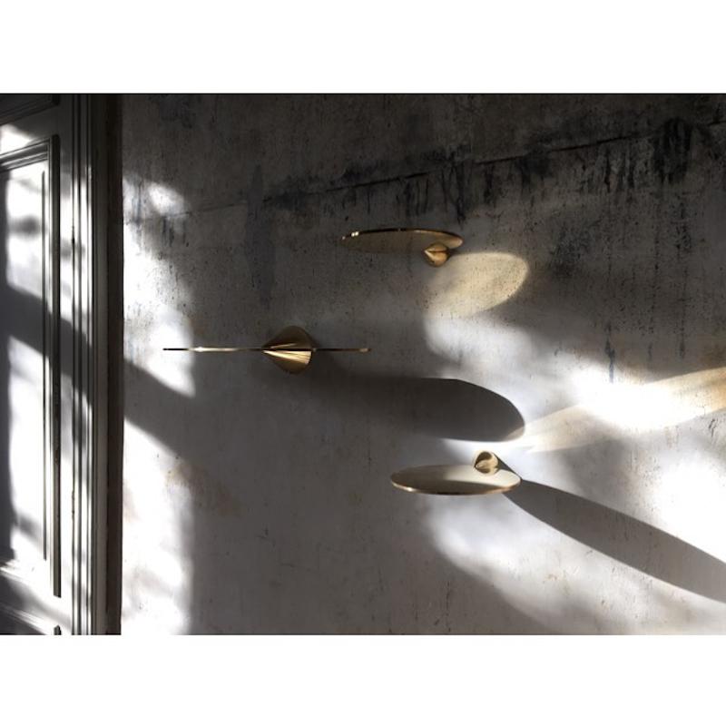 Polished Brass Floating Shelves Signed by Chanel Kapitanj, Medium For Sale 10