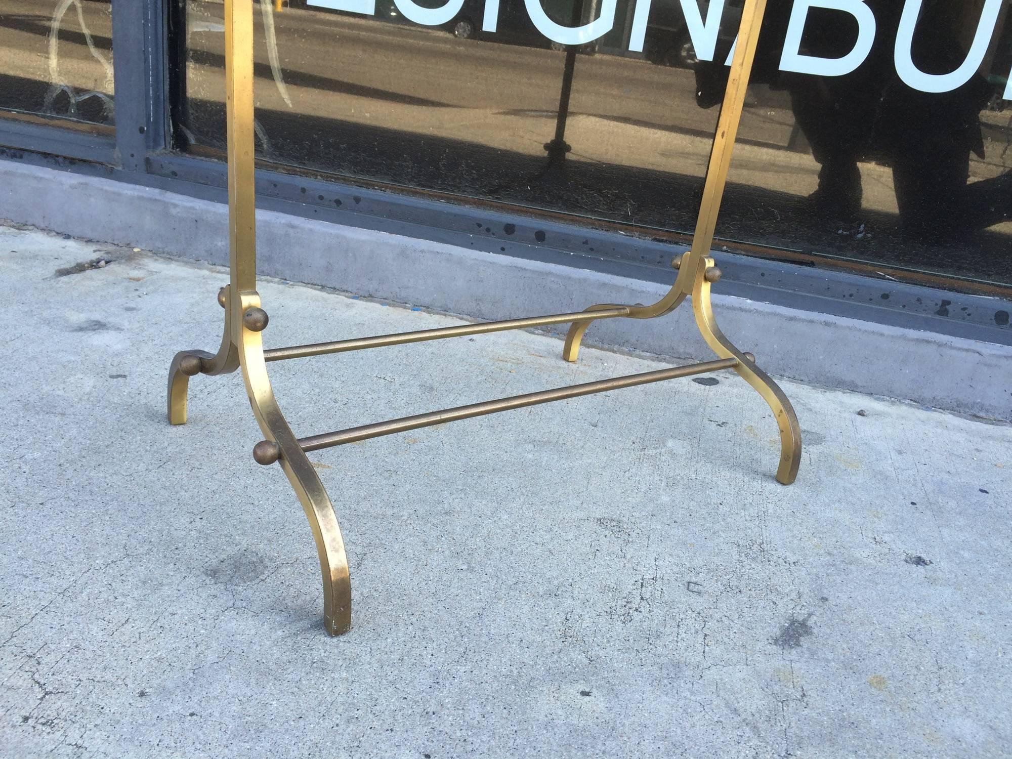 Polished Brass Gentleman's Valet by Charles Hollis Jones for Desi Arnaz In Good Condition For Sale In Los Angeles, CA