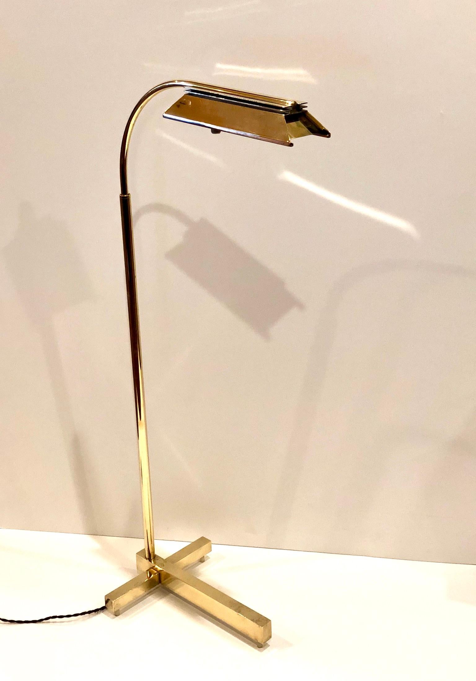 Post-Modern Polished Brass Multi-Directional Floor Lamp by Casella Lighting