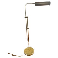 Polished Brass Multi-Directional Pharmacy Floor Lamp Attributed Frederick Cooper