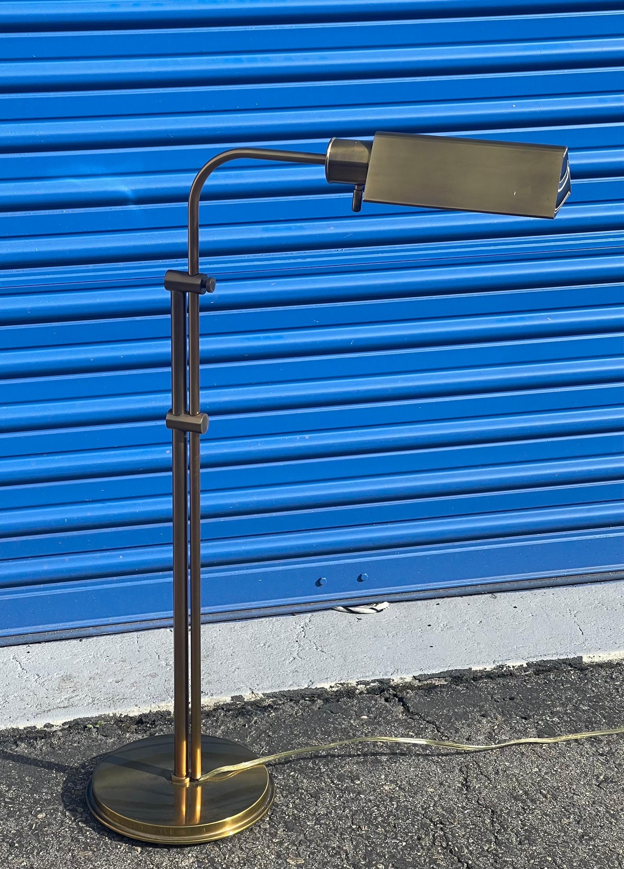 Polished Brass Multi-Directional Pharmacy Floor Lamp by Frederick Cooper 4