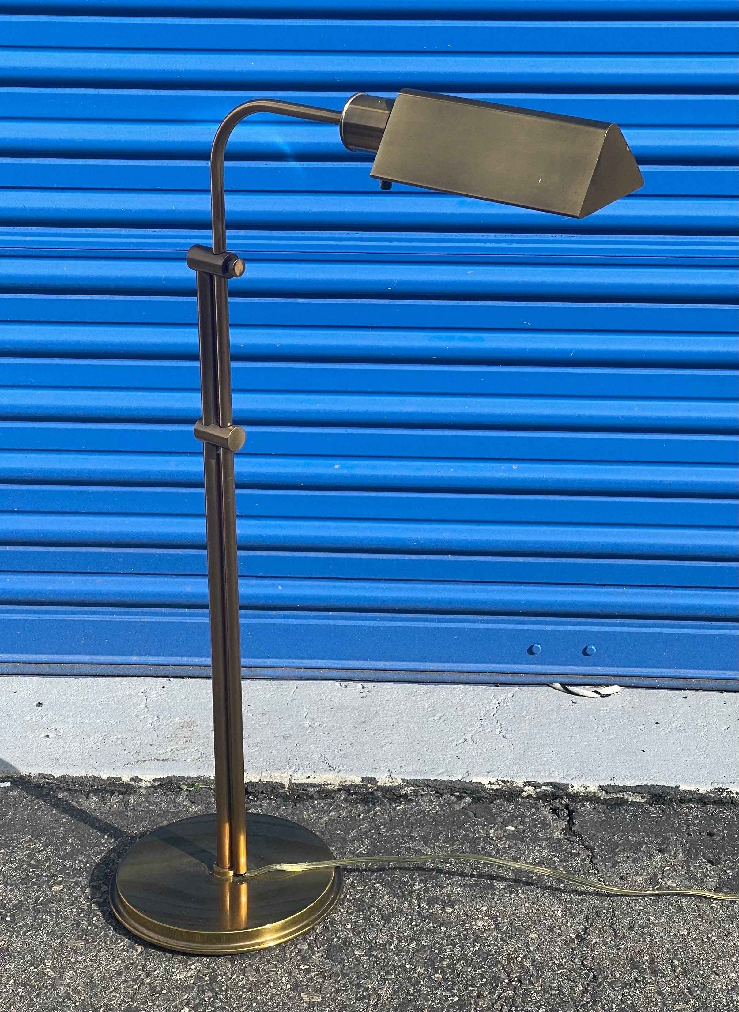 Polished Brass Multi-Directional Pharmacy Floor Lamp by Frederick Cooper 9