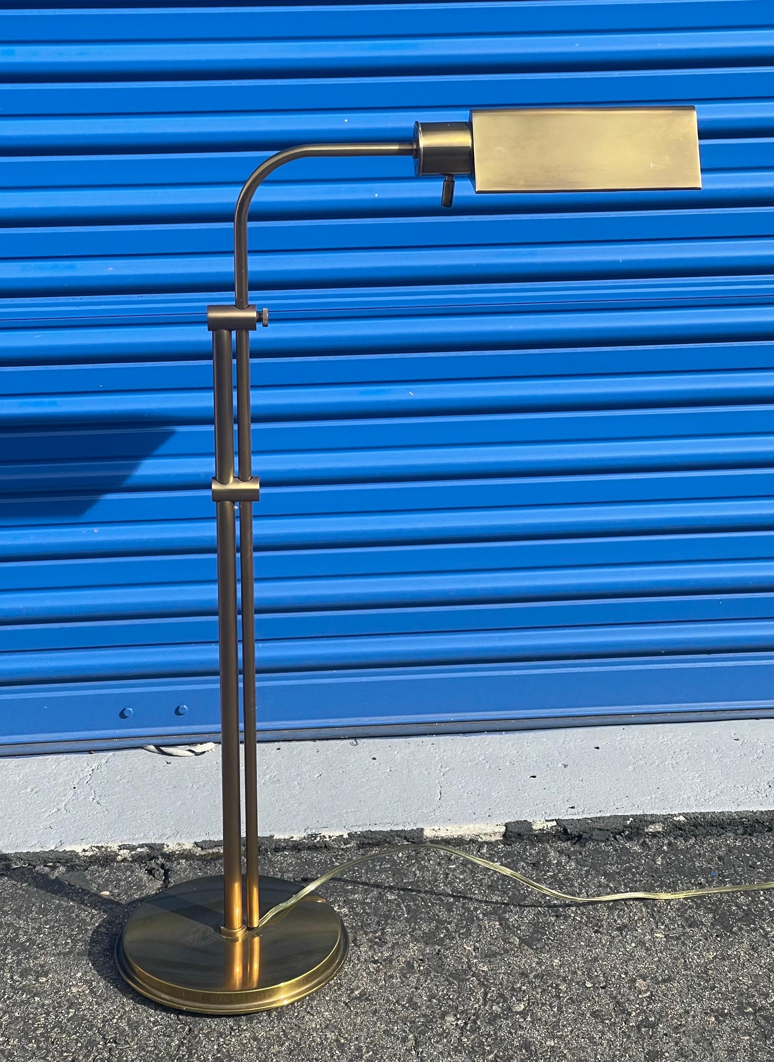 Polished Brass Multi-Directional Pharmacy Floor Lamp by Frederick Cooper 3