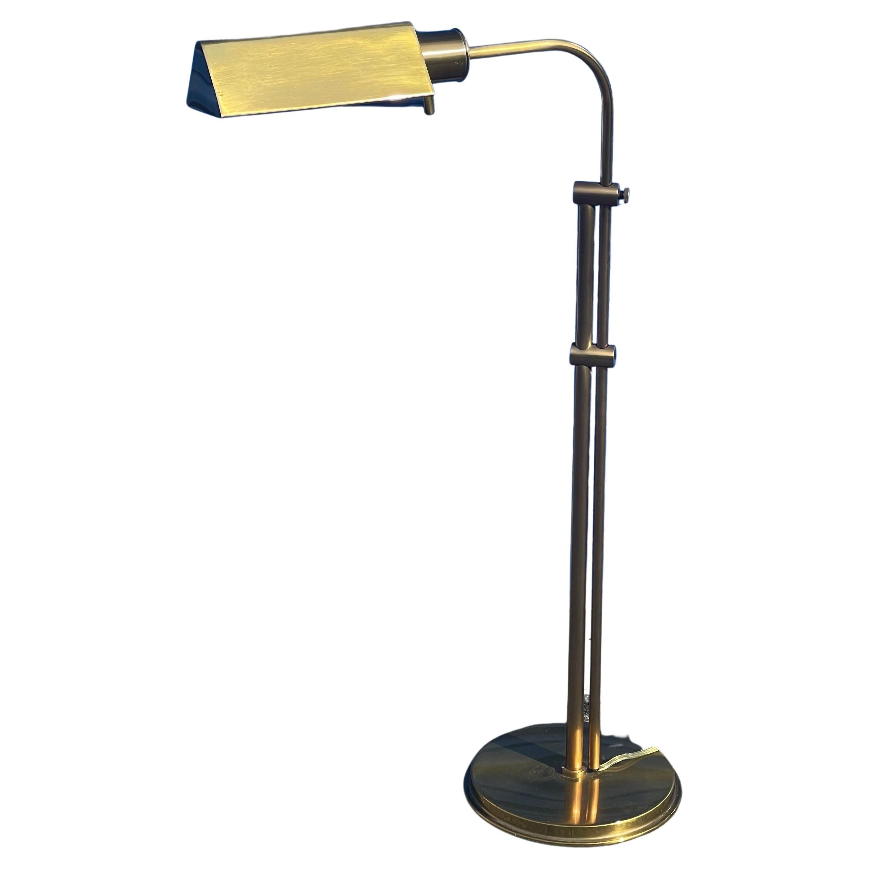 Polished Brass Multi-Directional Pharmacy Floor Lamp by Frederick Cooper