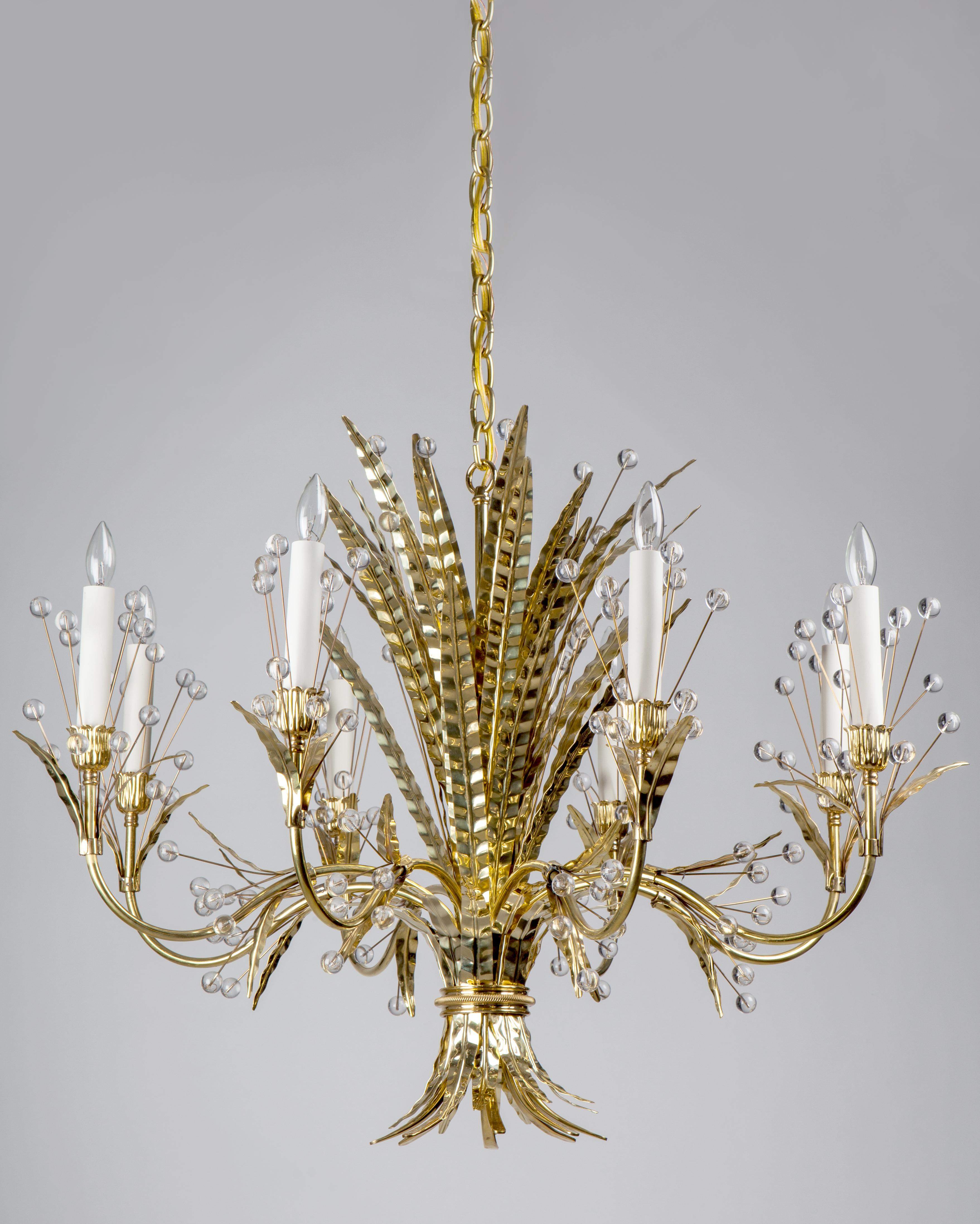 The bouquet of feathers adorning the Plume chandelier call to mind the Rue de la Faisanderie in the 16th arrondissement of Paris, where a pheasant house once stood on the grounds of the Chateau de la Muette where Tony Duquette decorated the home of