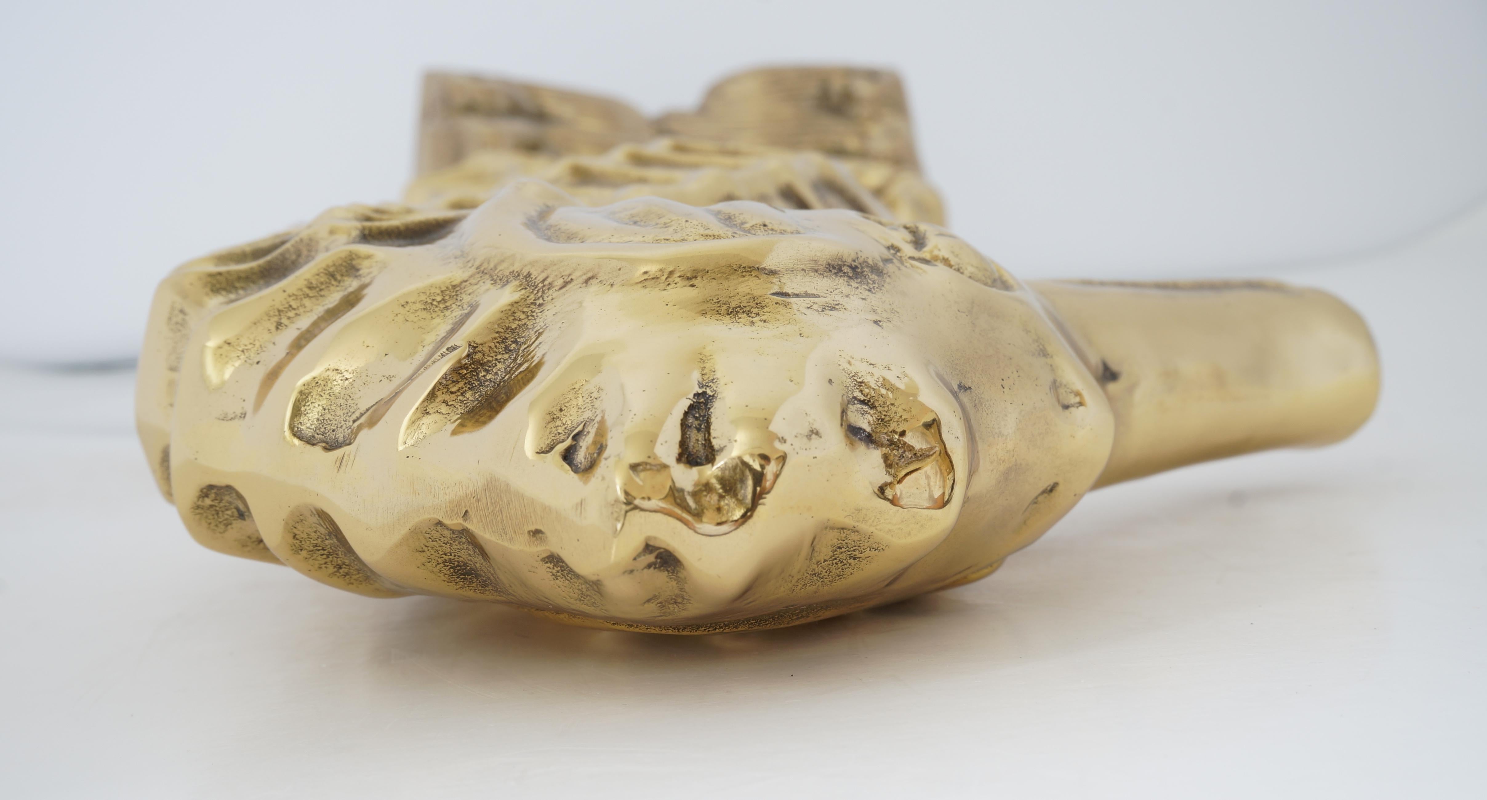 Polished Brass Seahorse Figure 2