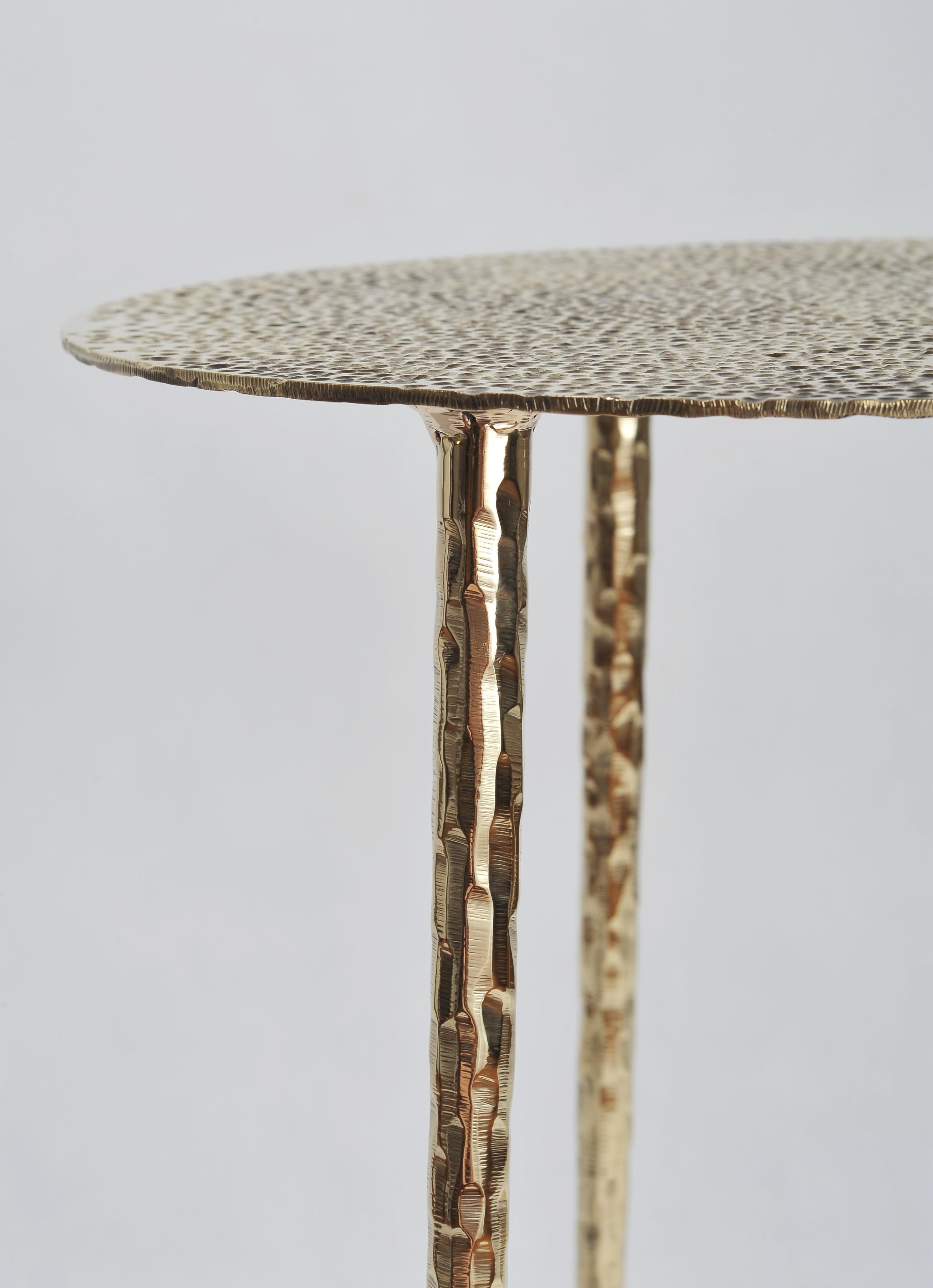 Polished Brass Side Table Signed by Lukasz Friedrich 3