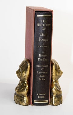 Polished Brass Teddy Bear Vintage Bookends Paperweights