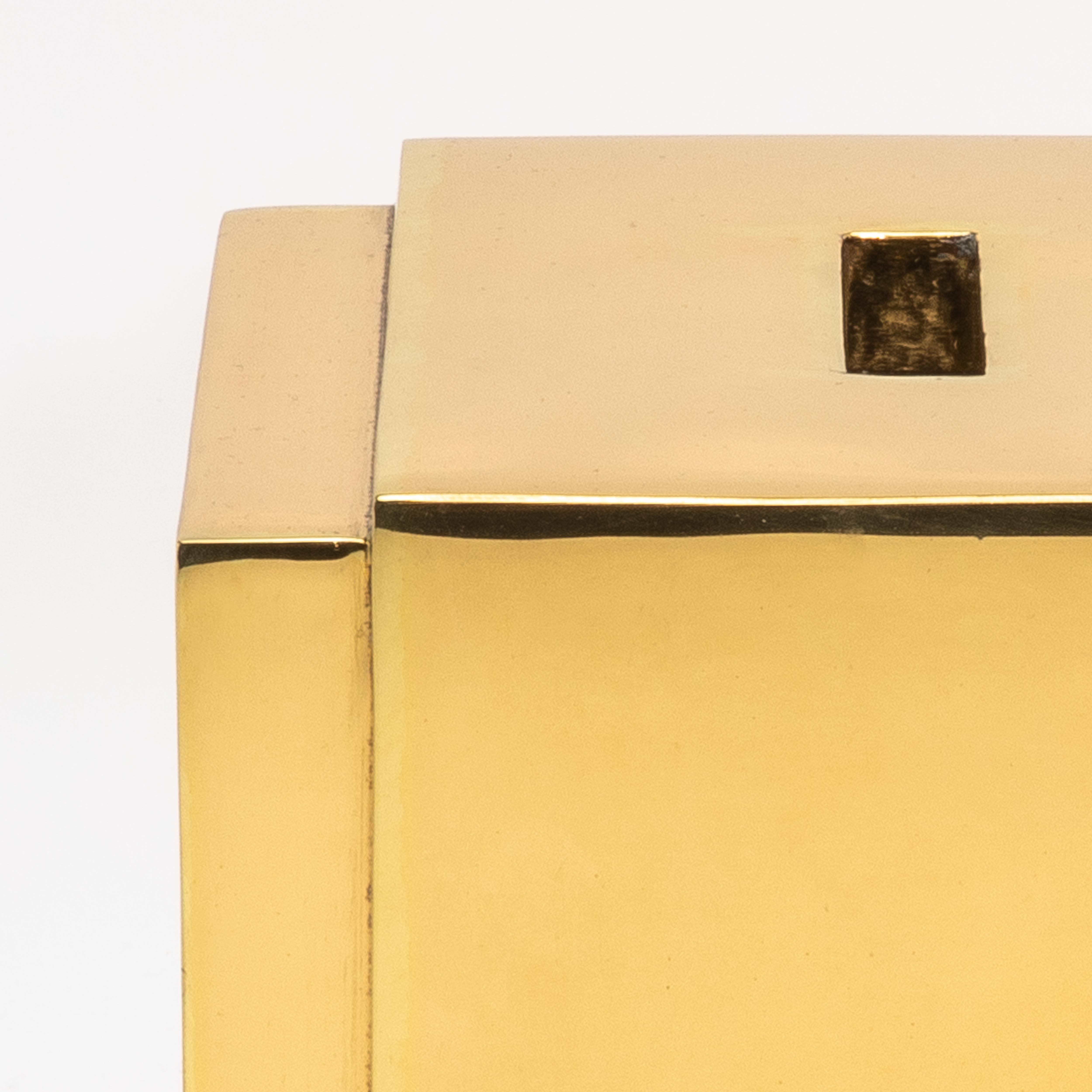 Philippine Tissue Box in Polished Brass by R&Y Augousti