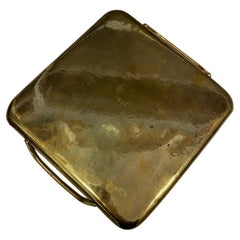 Vassoio in ottone lucido di Hagenauer, circa 1950