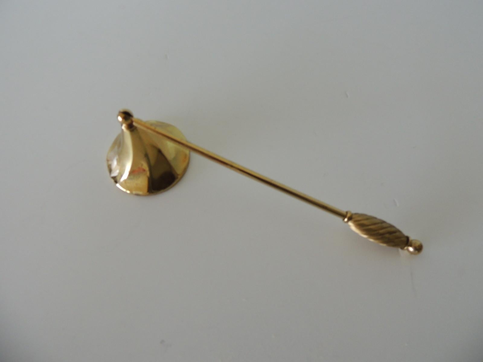 Indian Polished Brass Trumpet Shape Candle Snuffer