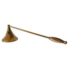 Polished Brass Trumpet Shape Candle Snuffer
