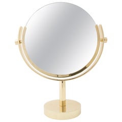 Polished Brass Vanity Table Mirror
