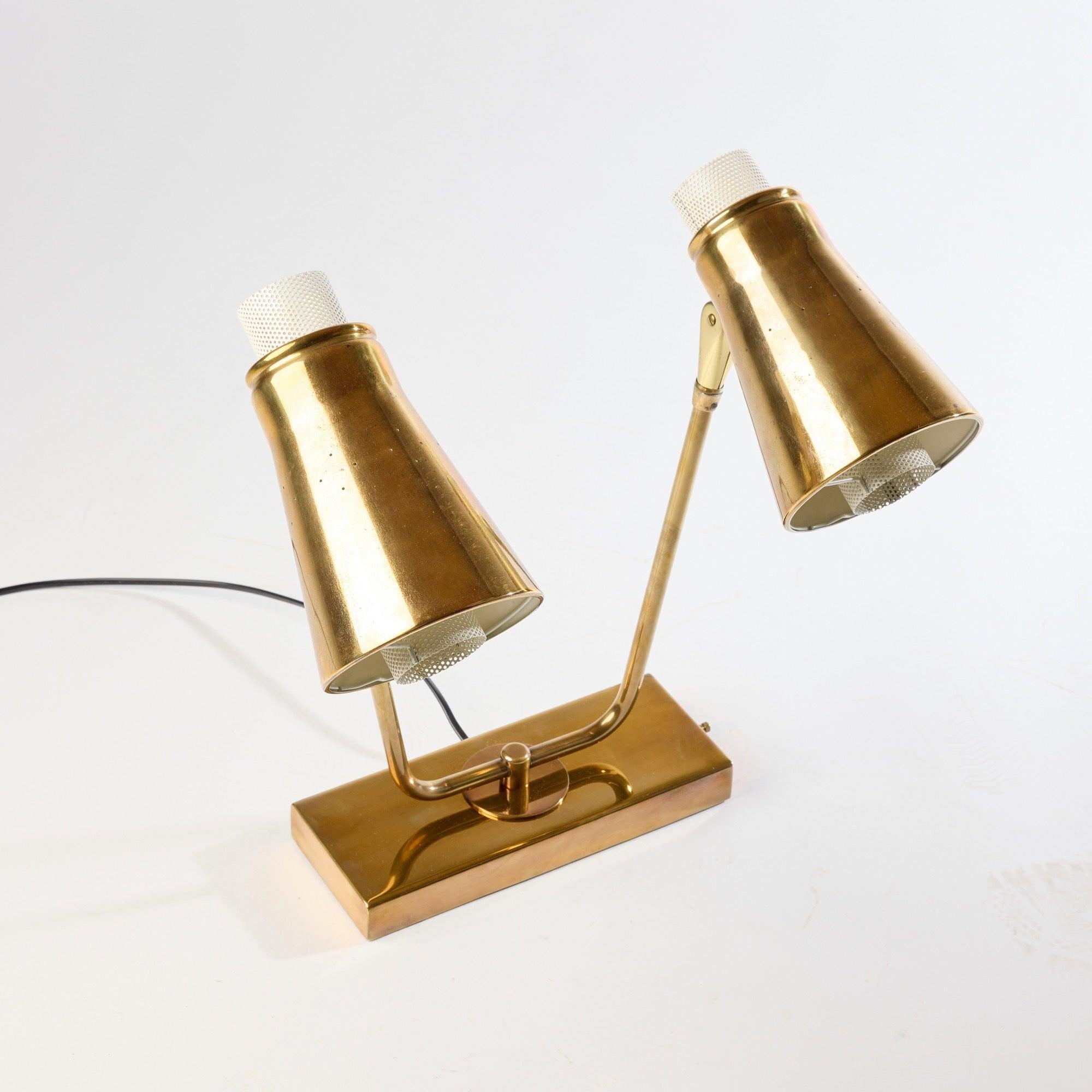 Polished Brass Wall Sconce from USA In Fair Condition For Sale In Sagaponack, NY