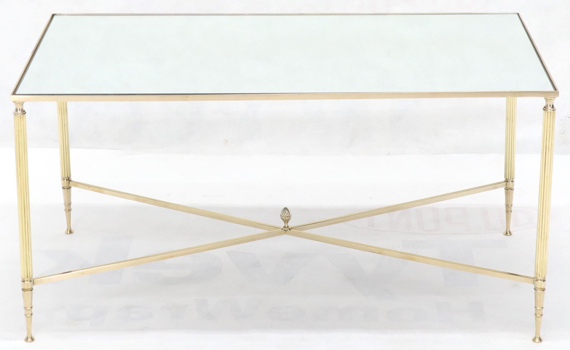 fluted glass coffee table