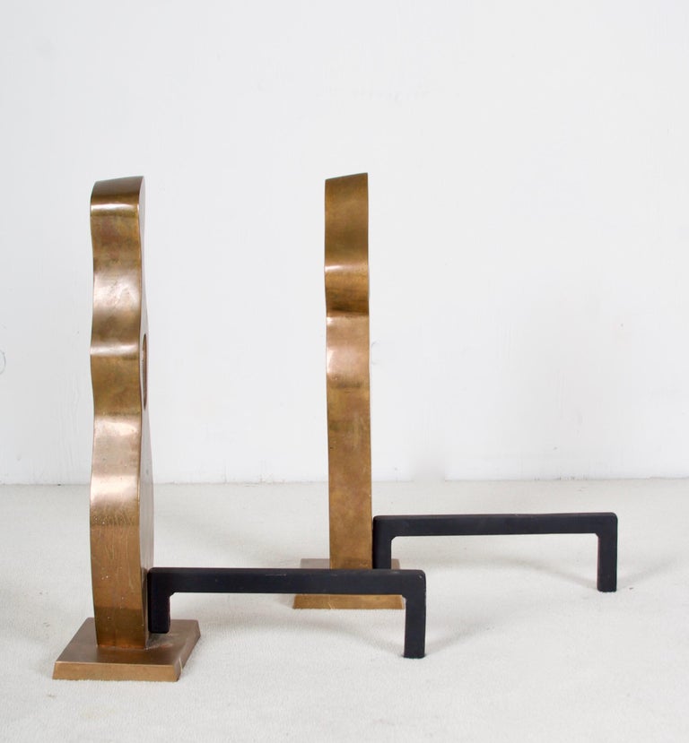Andirons, Male and Female,  by John Lyle, ca. 2010- in Bronze For Sale 3