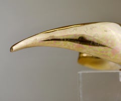 Polished Bronze Aquaforme Sculpture by Monique Gerber, 1970s France