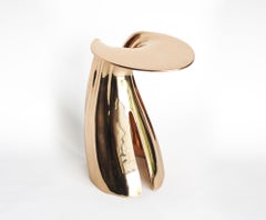 Inflection Table - Polished Bronze Design by Michael Sean Stolworthy
