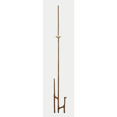 Schiefer Kerzenleuchter aus polierter Bronze von Mary Brōgger