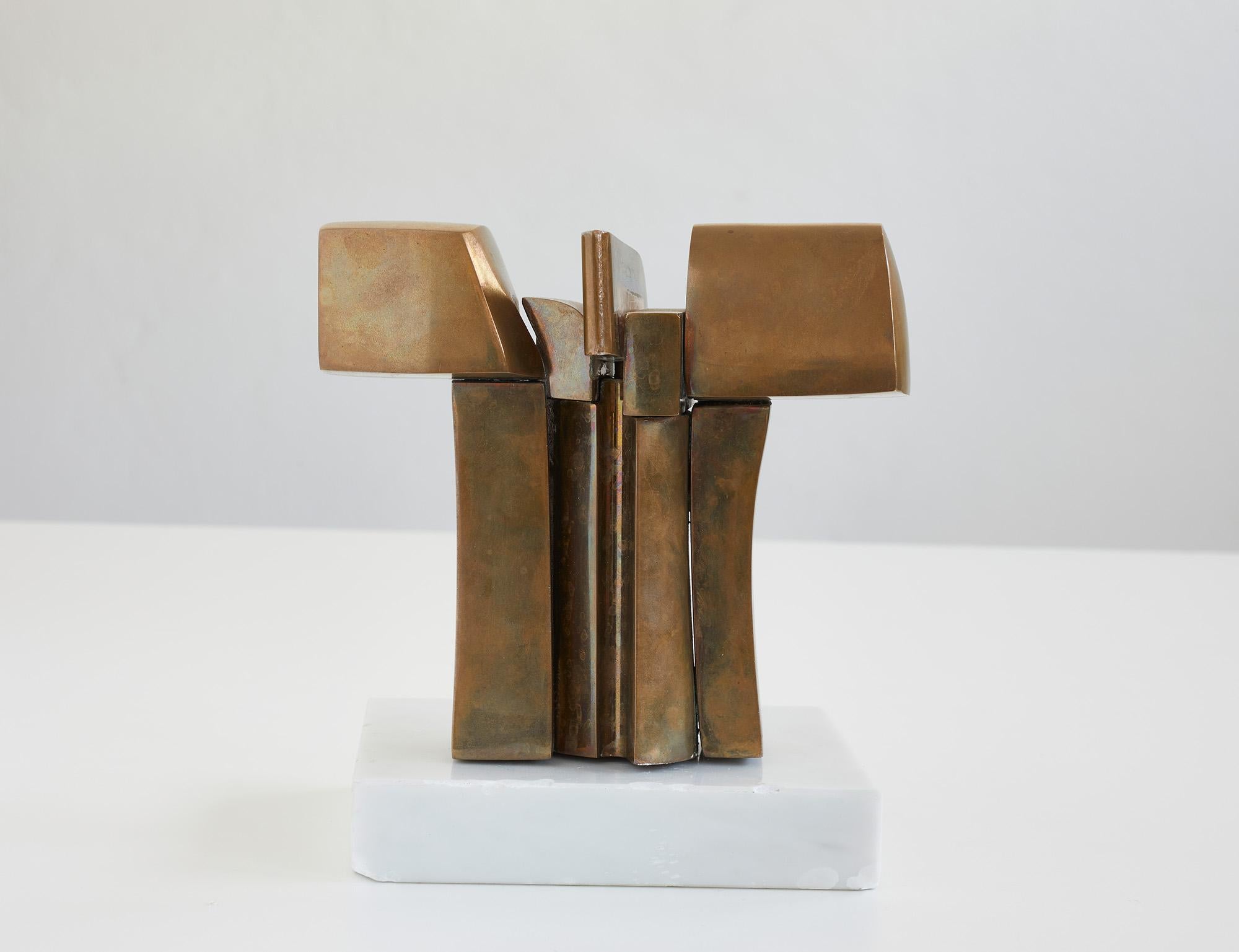 Spanish Polished bronze sculpture by José Luis Sanchez (1926-2018)