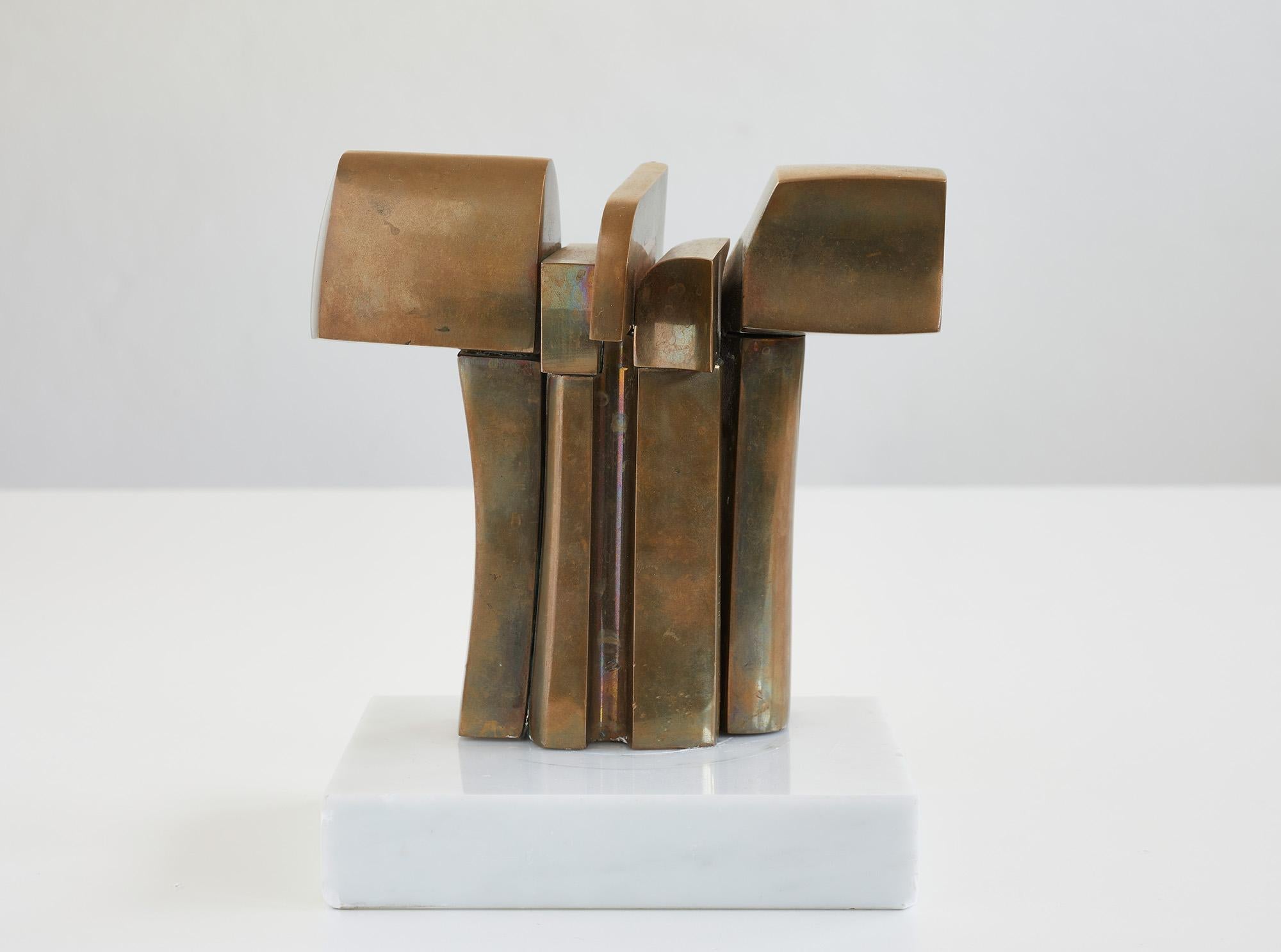 Mid-20th Century Polished bronze sculpture by José Luis Sanchez (1926-2018)