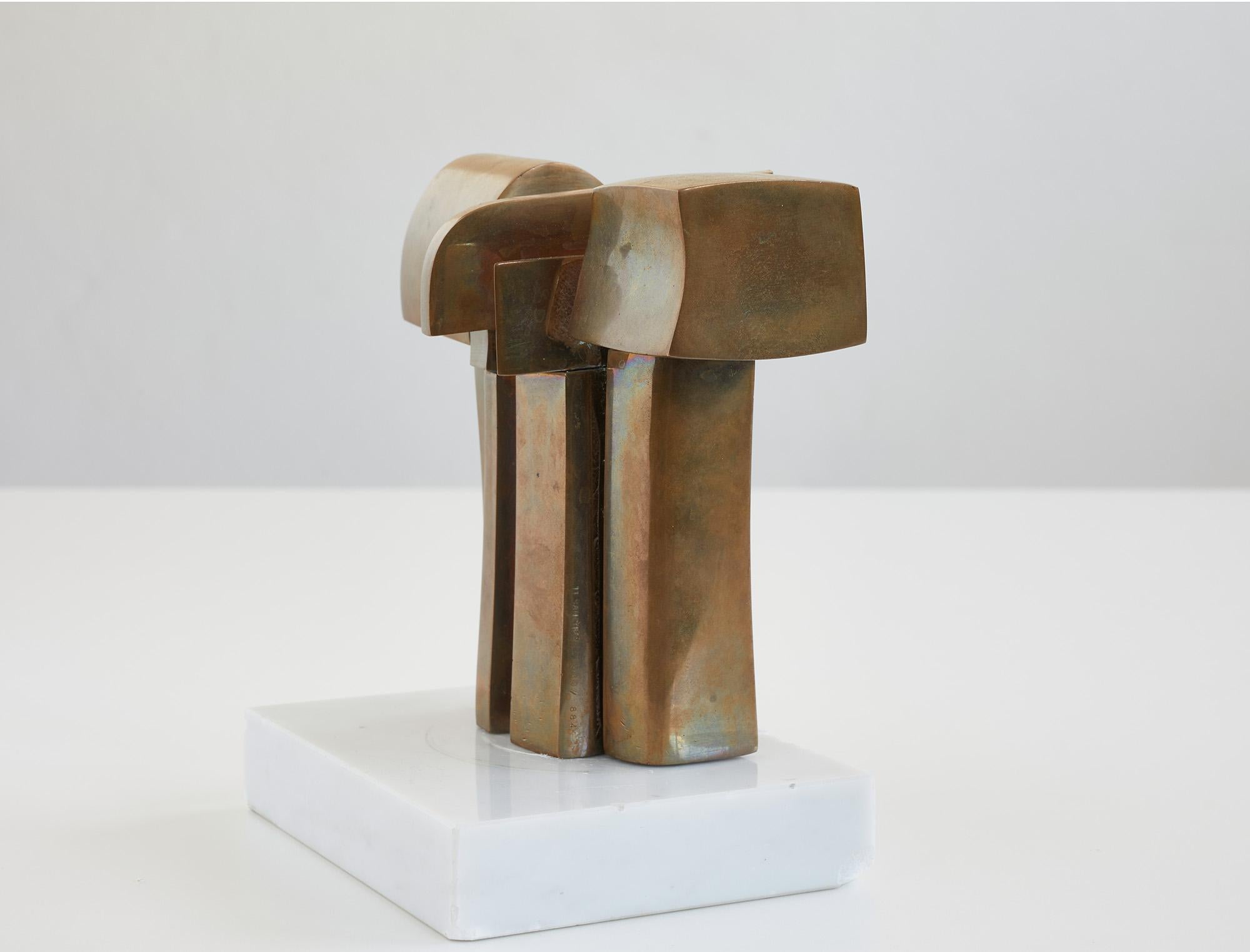 Bronze Polished bronze sculpture by José Luis Sanchez (1926-2018)