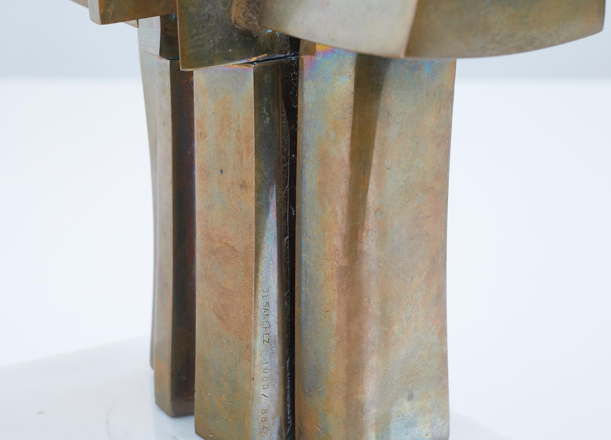 Polished bronze sculpture by José Luis Sanchez (1926-2018) 1