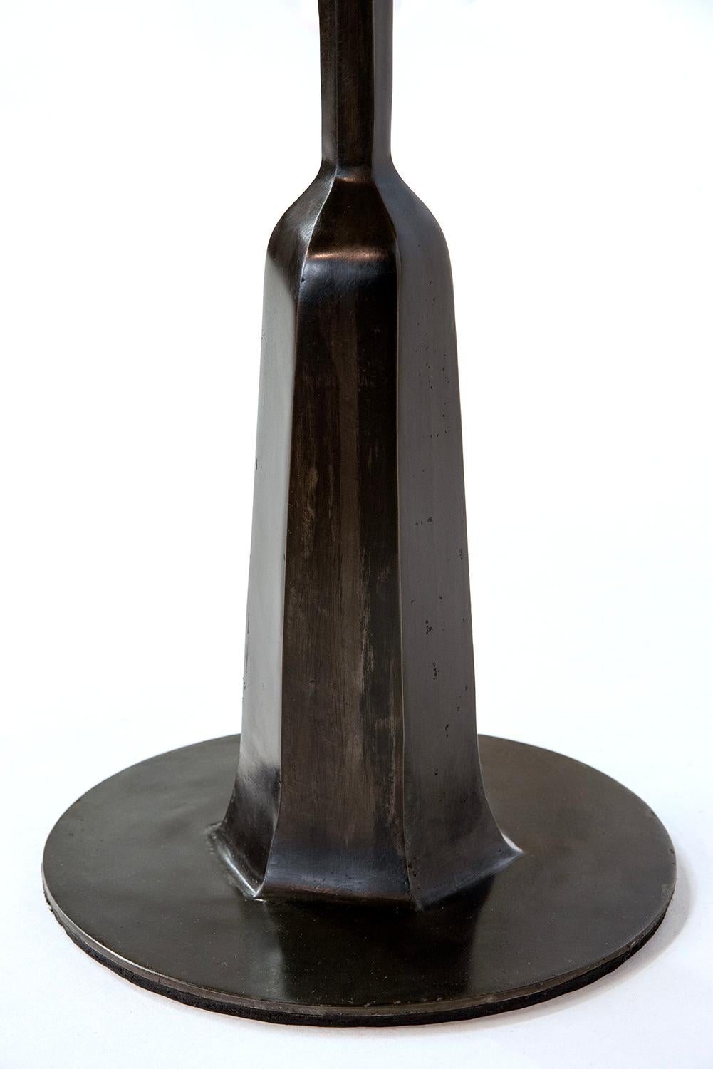 Acier Table d'appoint Cocktail Tables en acier bronze poli Modernes Antiques en vente
