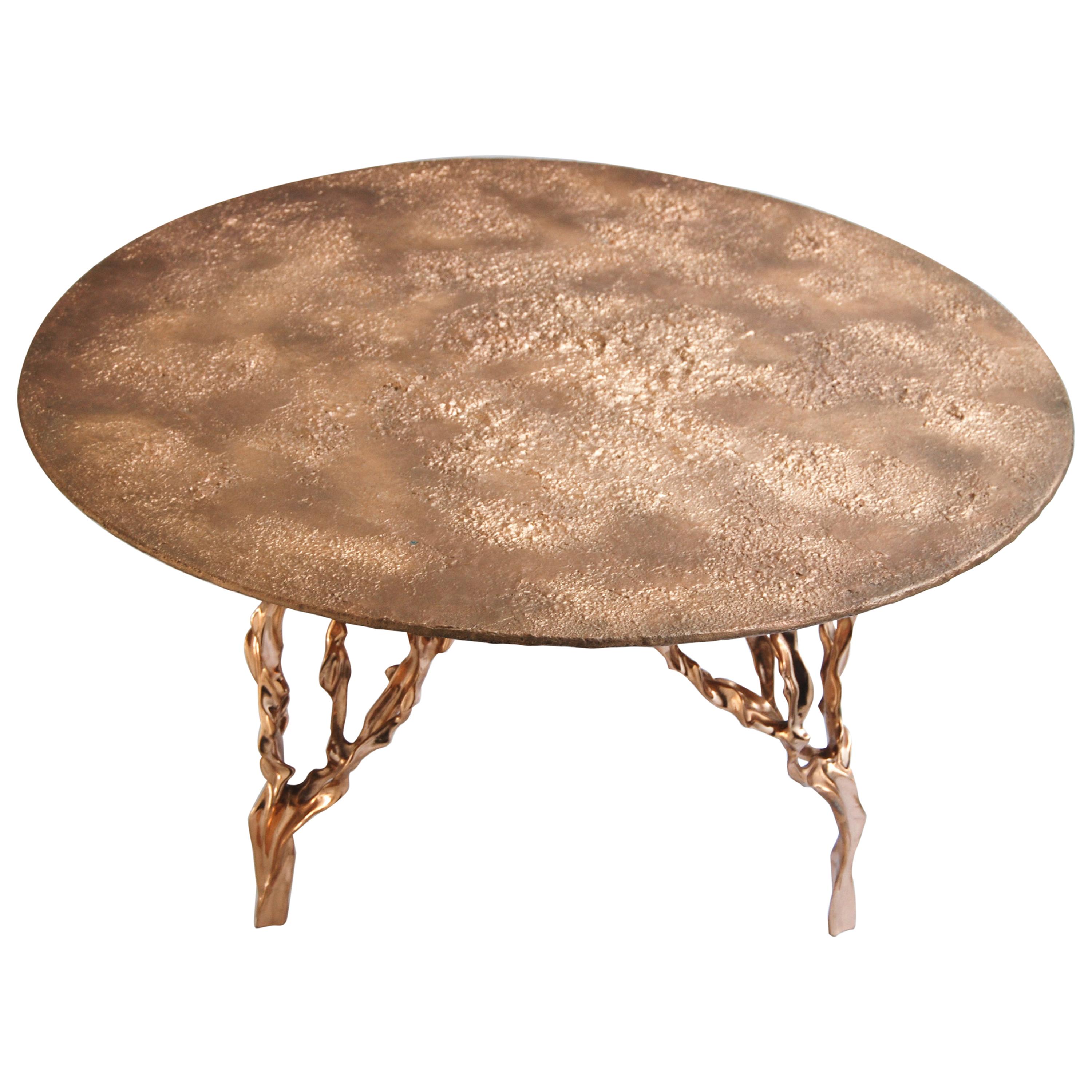Polished Bronze Table by FAKASAKA Design