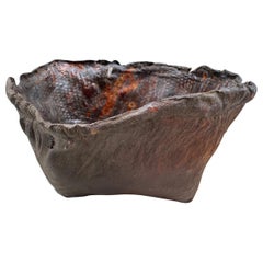 Polished Buffalo Hide Container