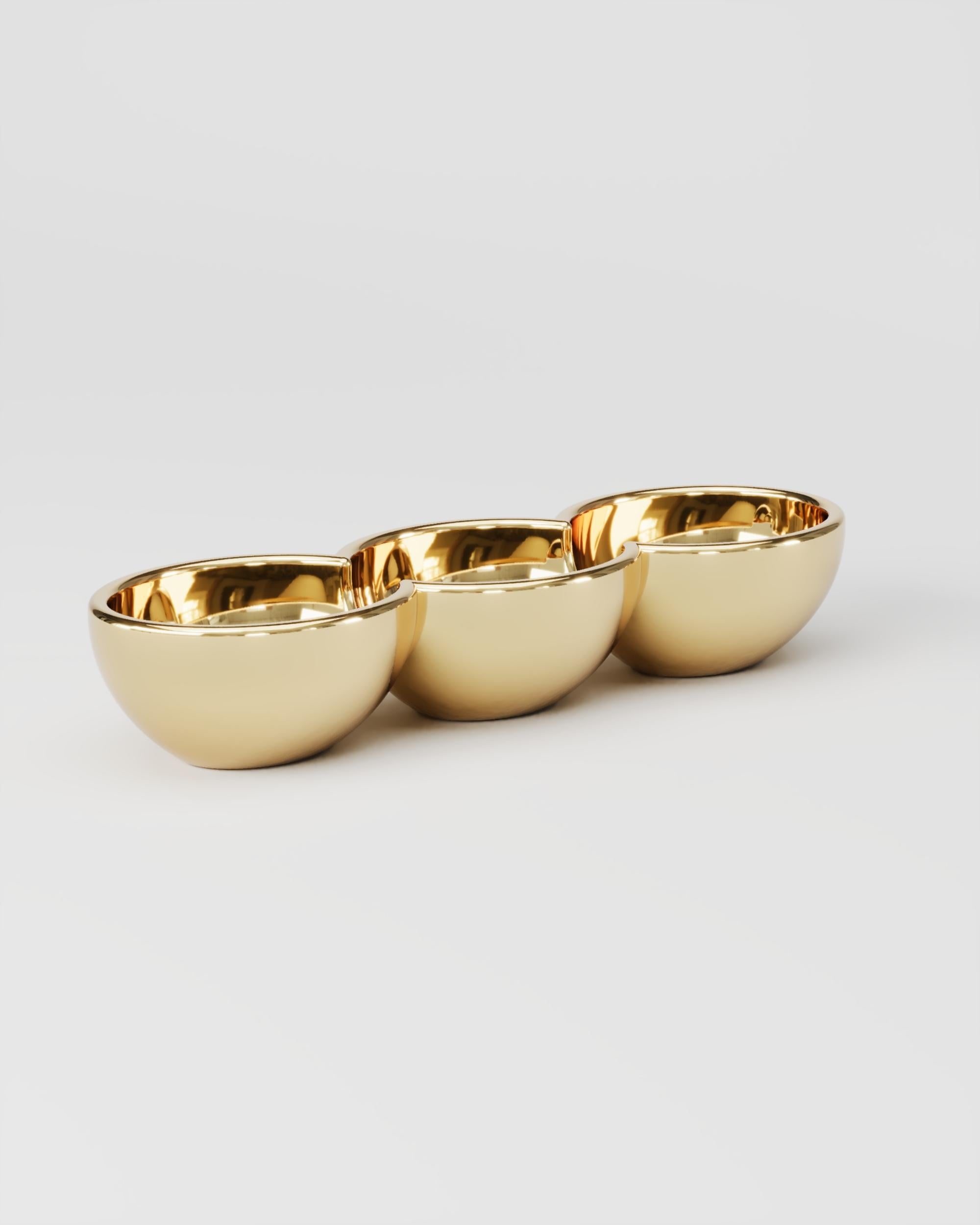 Polished Cast Brass Cos III Sculptural Object by Studio Orth
Dimensions: W 30 x D 9 x H 6 cm
Materials: Cast metal.
Finishes: Polished Cast Brass or Polished Cast Aluminum

About: 
Studio Orth is a multidisciplinary furniture and interior design