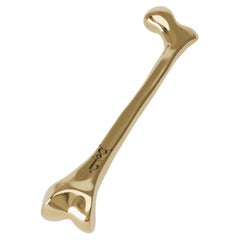 Polished Cast Brass Femur Sculptural Object by Studio Orth