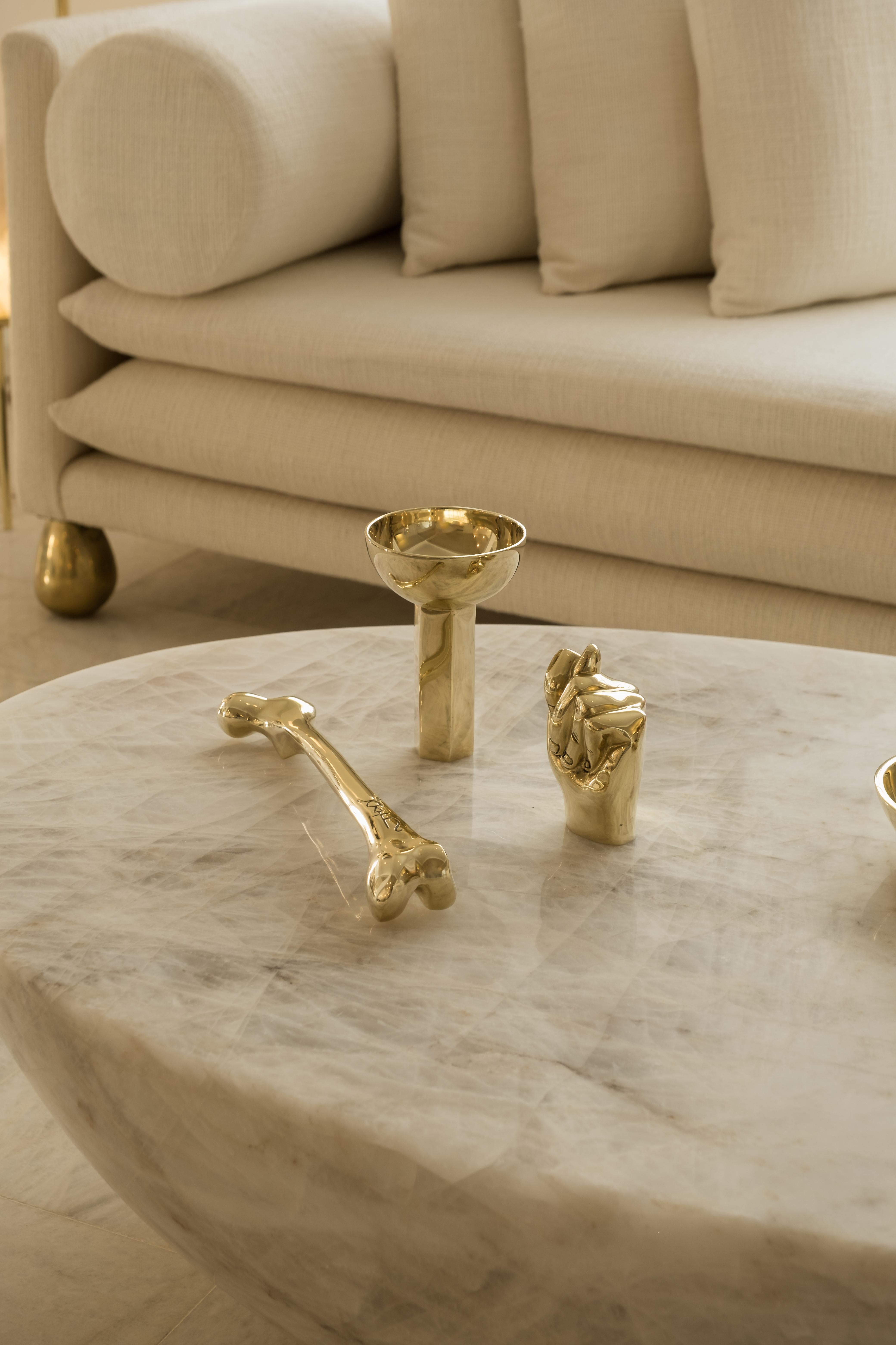 Polished Cast Brass Figa Sculptural Object by Studio Orth Siglo XXI y contemporáneo en venta