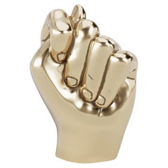 Polished Cast Brass Figa Sculptural Object by Studio Orth