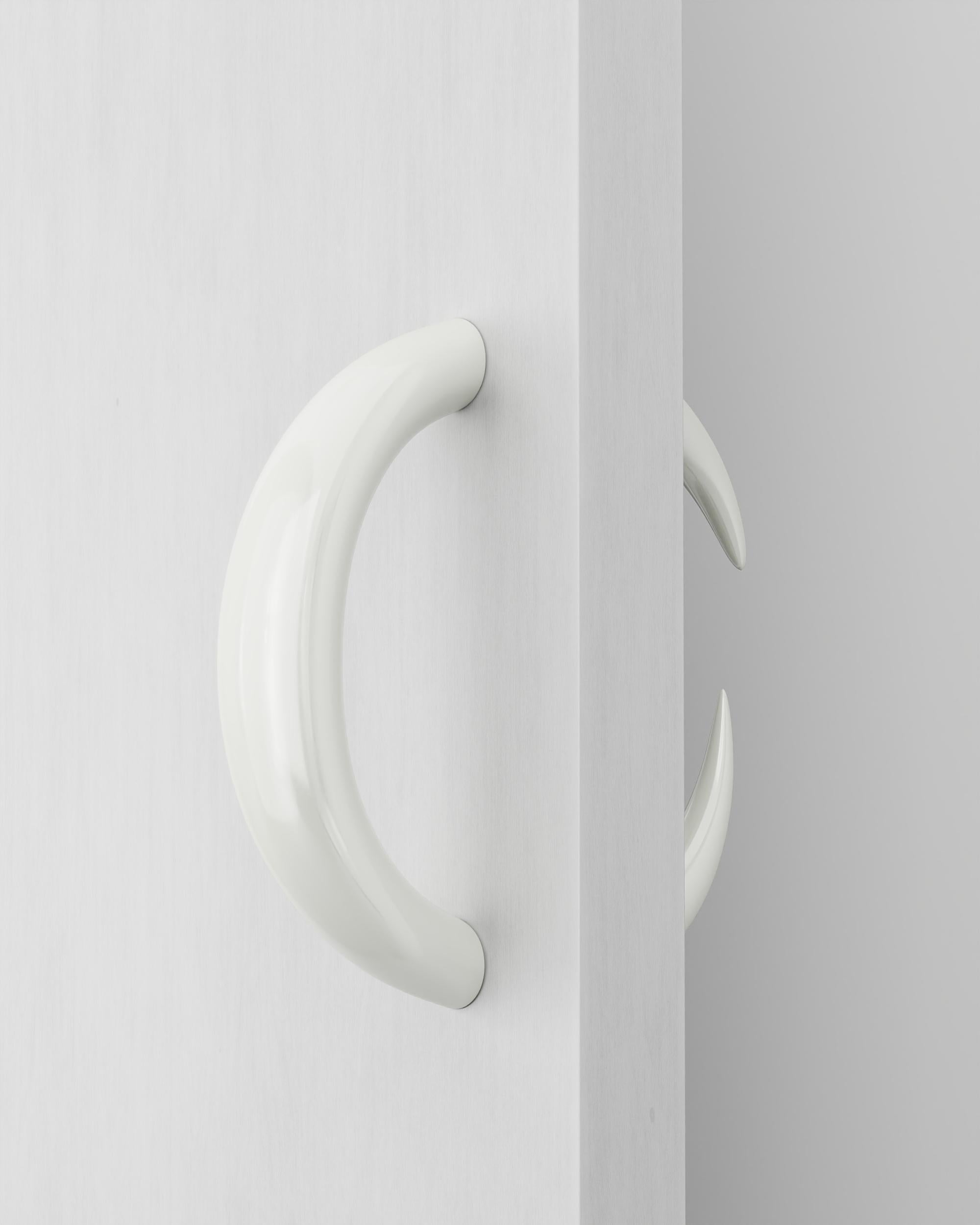 Brazilian Polished Cast Brass Garra Door Hanger by Studio Orth For Sale