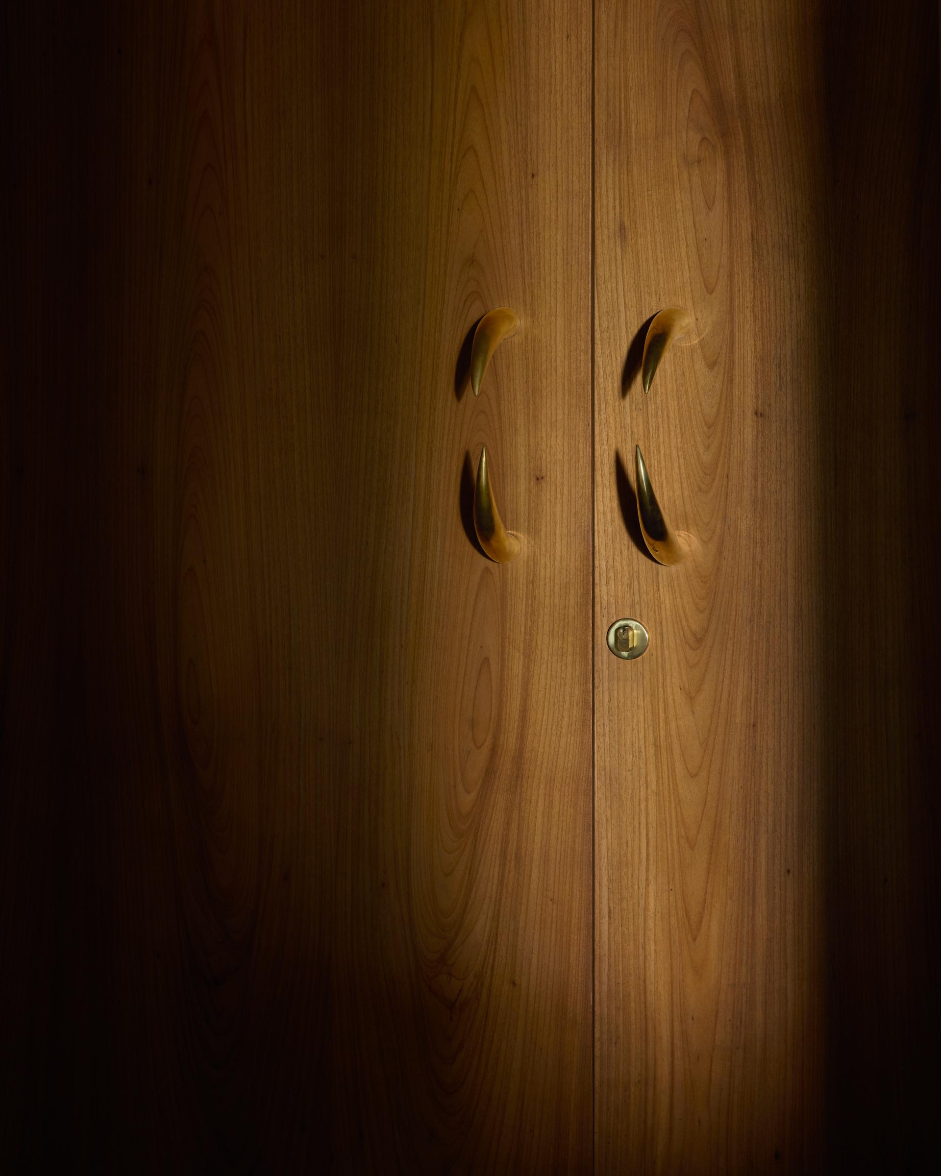 Polished Cast Brass Garra Door Hanger by Studio Orth For Sale 1