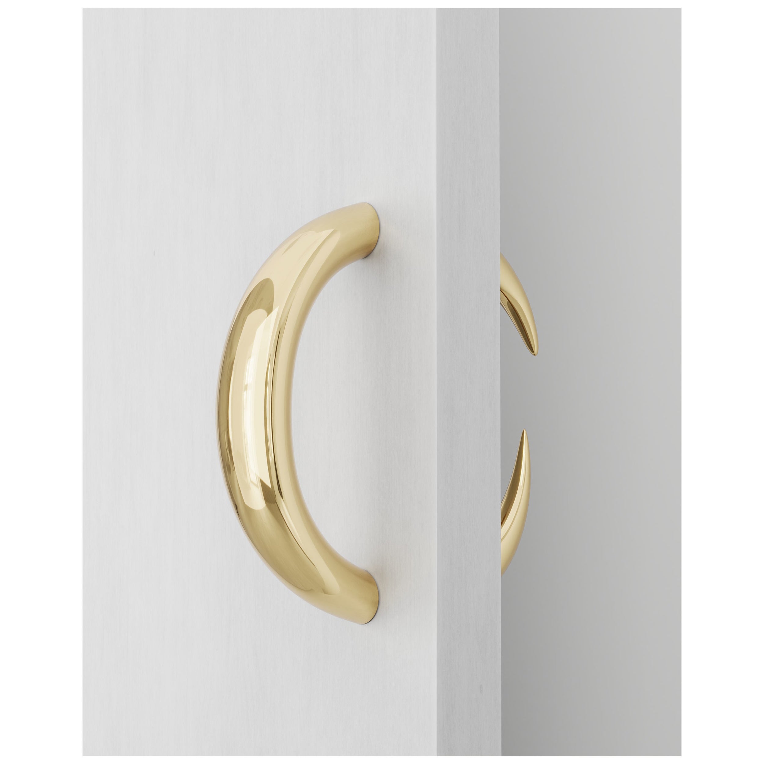 Polished Cast Brass Garra Door Hanger by Studio Orth