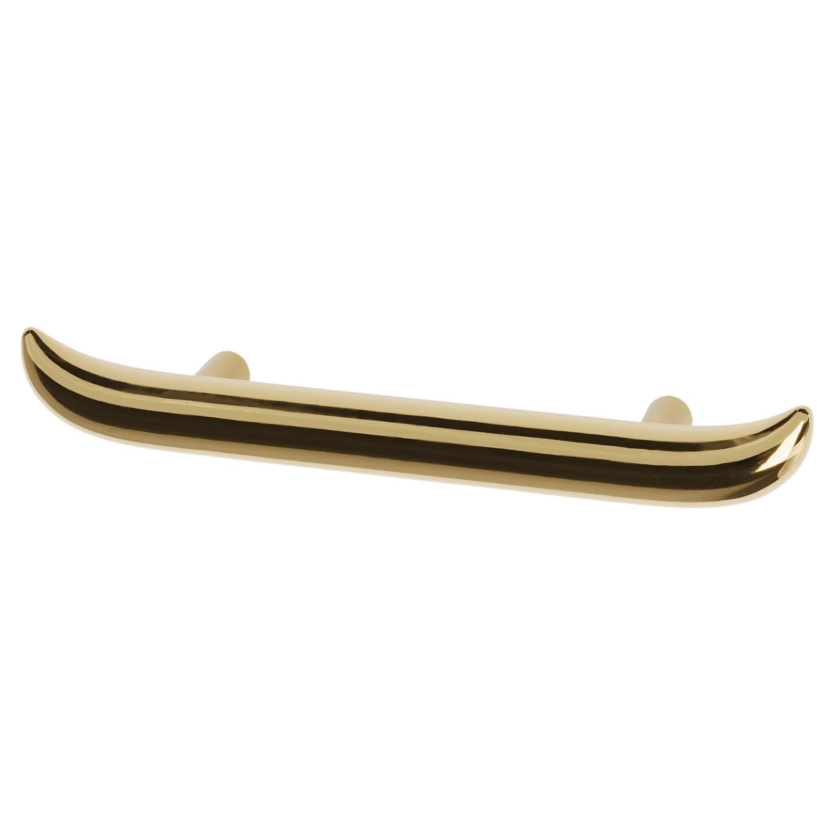 Polished Cast Brass Mino P Towel Hanger by Studio Orth