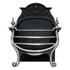 Antique Polished Cast Iron Firegrate