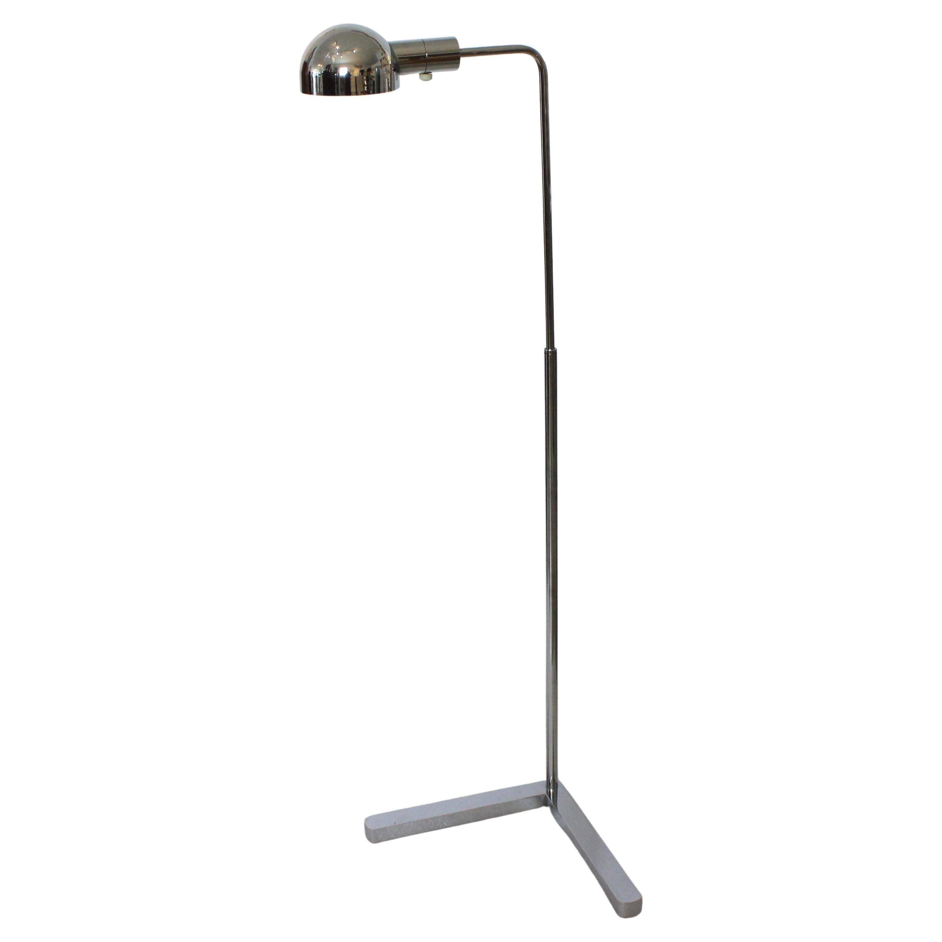 Polished Chrome Adjustable Floor Lamp by Casella