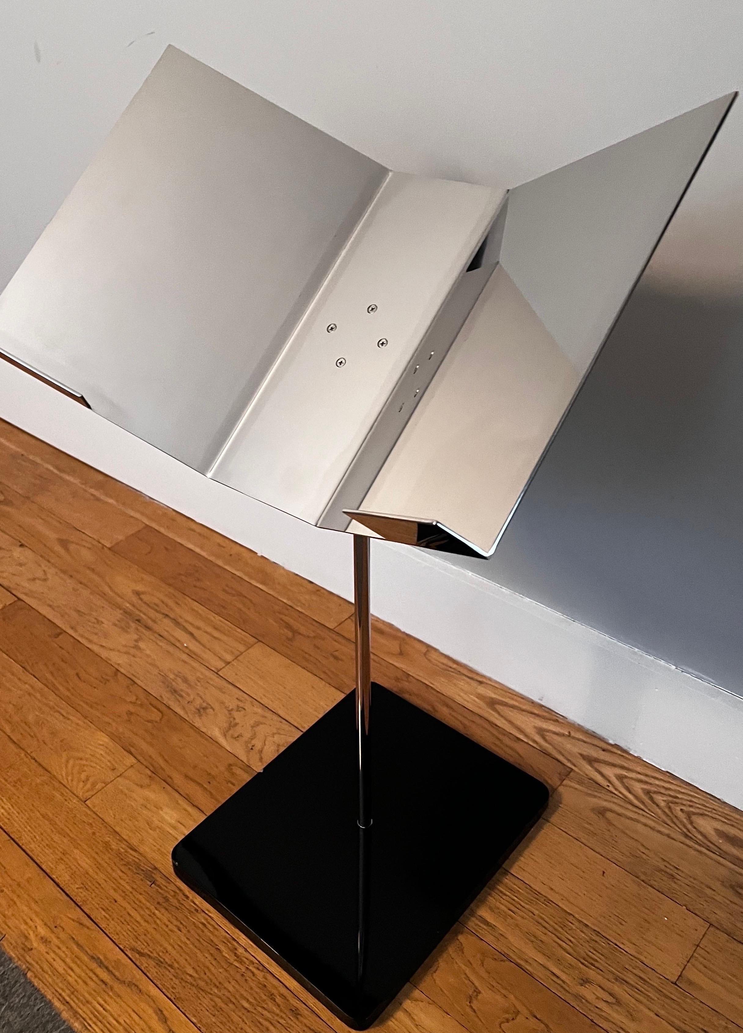 Steel Polished Chrome Book Stand