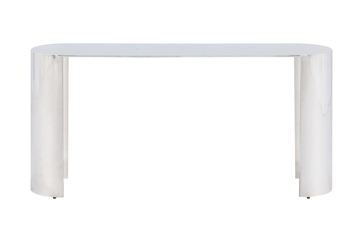 Asiatique Table console chromée polie en vente